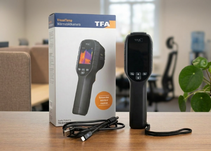 TFA 31.1144.01 'VisualTemp' Ekonomik Seri Termal Kamera Kutu İçeriği